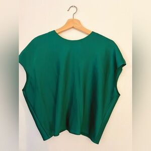 Banana Republic Factory Vibrant Green Blouse